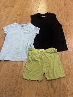 Lands' End Light Blue Kids Crew Neck Tee